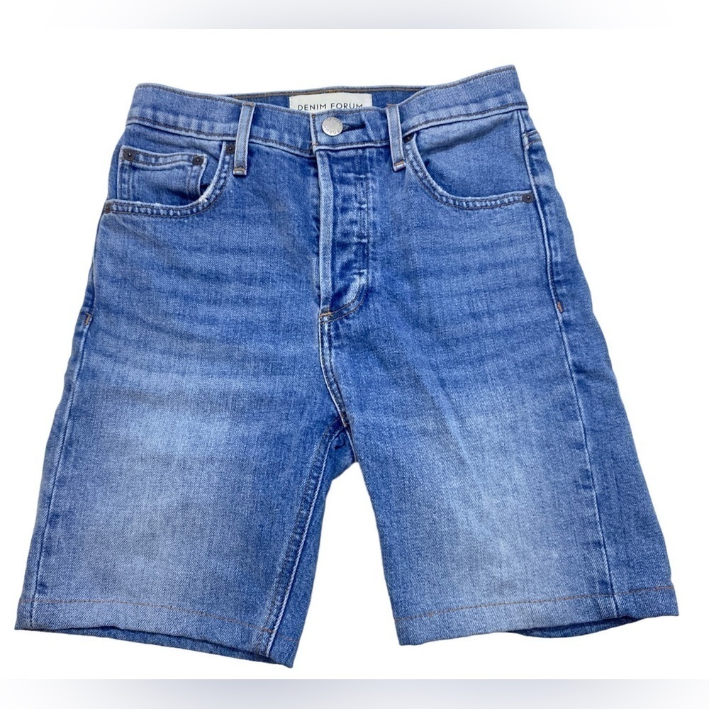 Denim Forum Blue Denim Bermuda Shorts